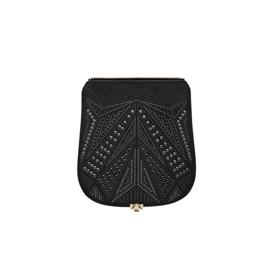 Wechselklappe - Black Sparkle - schwarz
